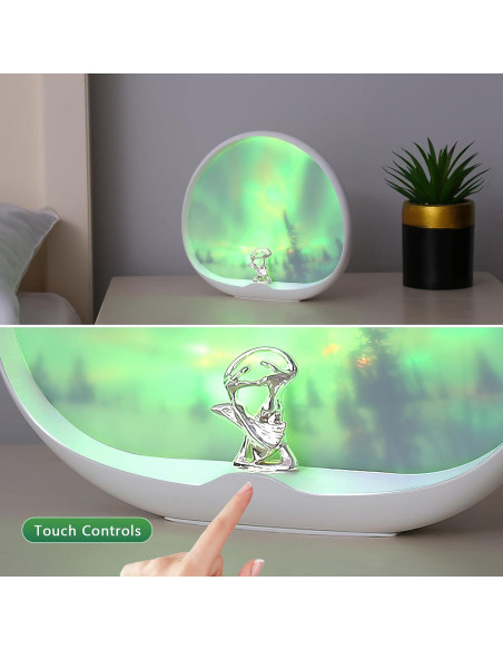 Lámpara Aurora BRNEWO TB1, Luz Táctil Dinámica Multicolor 22.9cm