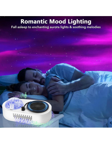 Proyector Galáctico Aurora Avkast con Altavoz Bluetooth 2400mAh