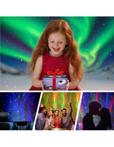 Proyector Galáctico Aurora Avkast con Altavoz Bluetooth 2400mAh