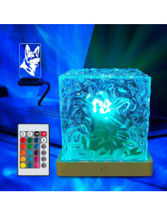 Lámpara Proyector de Olas LED Mass068 USB 16 Colores 4 Modos 2