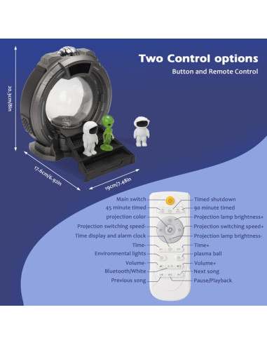 Proyector de Estrellas Galaxy Longzhuo con Control Remoto