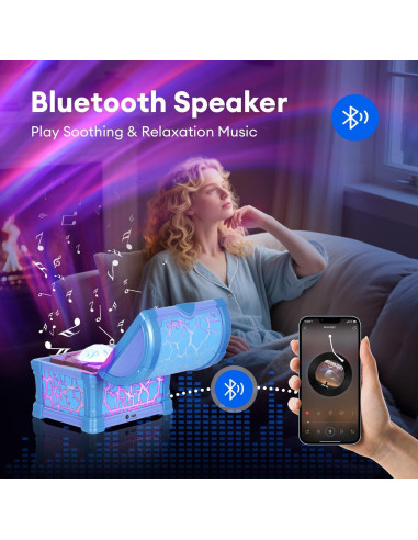 Proyector de Estrellas LED Gugubrond Azul con Control Remoto