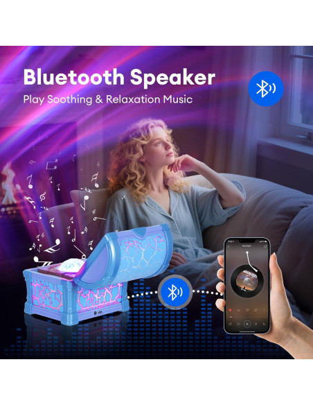 Proyector de Estrellas LED Gugubrond Azul con Control Remoto