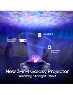 Proyector de Estrellas Spoaesn Orbe Galáctico Luz Nocturna 2