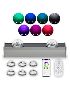 Luz de Pared Wave Spolehli 39.2cm RGBW 16M Colores Control Remoto