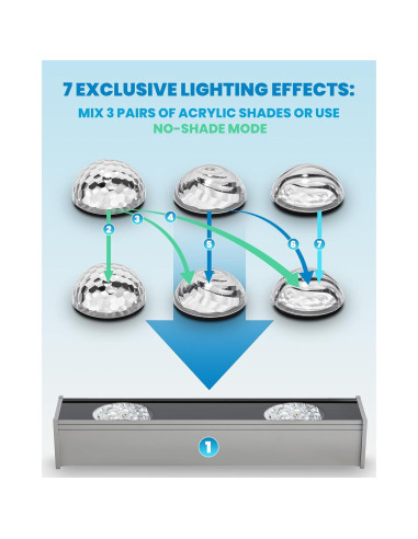 Luz de Pared Wave Spolehli 39.2cm RGBW 16M Colores Control Remoto