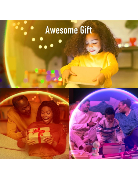 Proyector de Lámpara de Atardecer XEBKOR LT-06 RGB 360