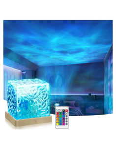 Proyector de Olas VoMii Lámpara Aurora 16 Colores Control Remoto