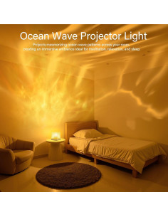 Proyector de Olas VoMii Lámpara Aurora 16 Colores Control Remoto 2