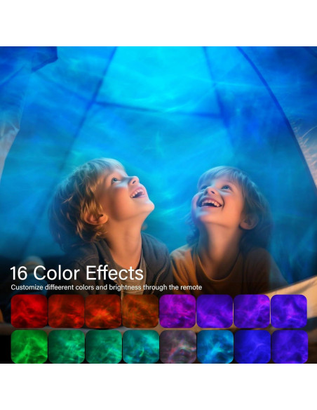 Proyector de Olas VoMii Lámpara Aurora 16 Colores Control Remoto