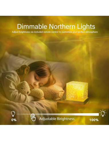 Proyector de Olas VoMii Lámpara Aurora 16 Colores Control Remoto