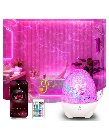 Luz de Ducha Recargable Lazukes BG0010A1 RGBW con Altavoz