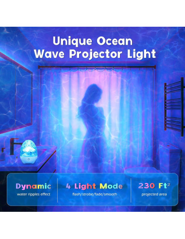 Luz de Ducha Recargable Lazukes BG0010A1 RGBW con Altavoz