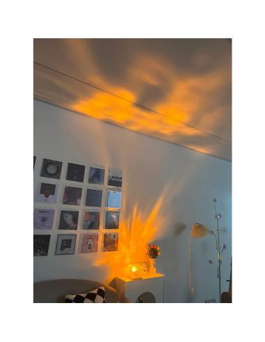 Lámpara de Luz de Olas LED Kiuwxduy 16 Colores 12.95cm