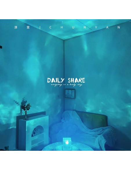 Lámpara de Luz de Olas LED Kiuwxduy 16 Colores 12.95cm