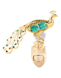 Luz Nocturna Decorativa Mascot 24K Placa de Oro con Cristales