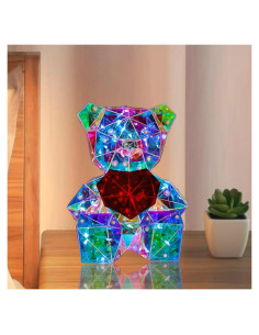 Luz Nocturna LED Oso Prismático Viohead 10.45x11.51cm