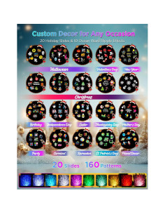 Proyector de Navidad y Halloween jepwe SE508-012-20K, 20 diapositivas 2