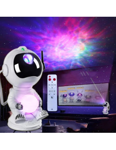 Proyector de Estrellas Spaceman - Luz Nocturna LED 12.4x11.8cm 2