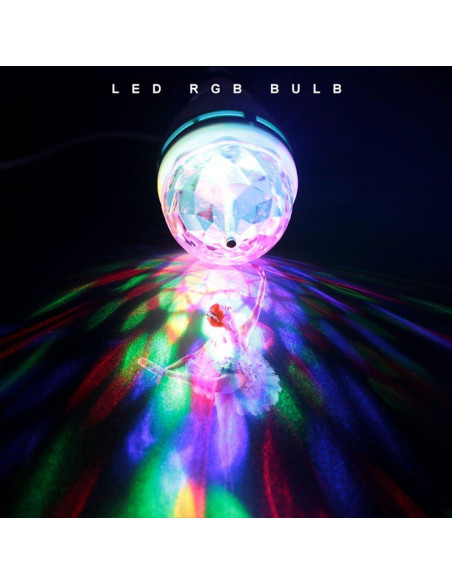 YouOKLight 3-Pack Lámpara LED Estroboscópica E26 RGB 3W