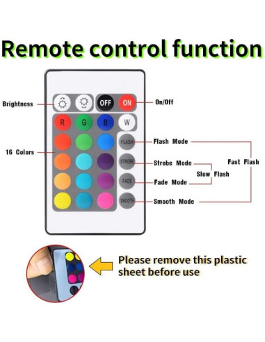 Lámpara de Bola de Cristal 3D Dinosaurio K9 8cm USB Control Remoto
