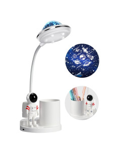 Lámpara de Escritorio Astronauta WLHONG LED Proyector Estelar