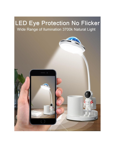 Lámpara de Escritorio Astronauta WLHONG LED Proyector Estelar