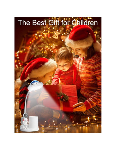 Lámpara de Escritorio Astronauta WLHONG LED Proyector Estelar