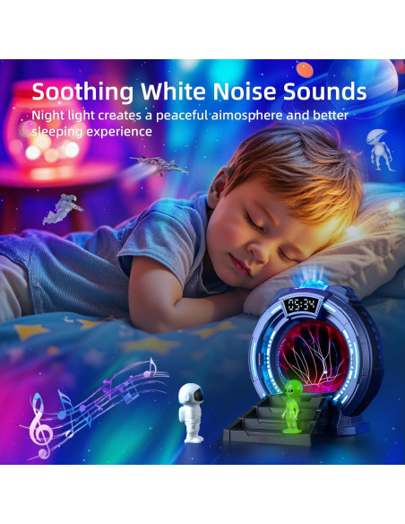 Proyector de Luz Nocturna ZTFLOS Azul con Altavoz Bluetooth