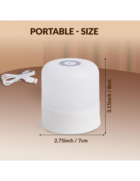 Luz Nocturna Táctil Recargable Cravonel 2400mAh 3 Colores