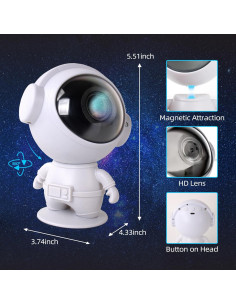 Proyector de Estrellas Nefuo N621 con Control Remoto y Temporizador 2