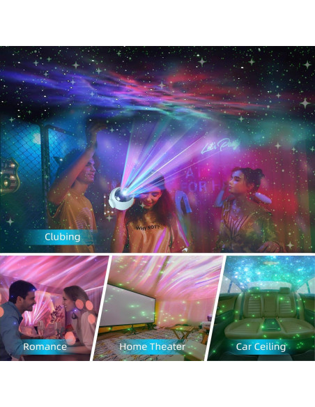 Proyector de Estrellas Nefuo N621 con Control Remoto y Temporizador