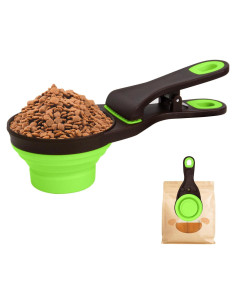 Cuchara Medidora Plegable para Perros GUANGZHOU 3 en 1 Verde