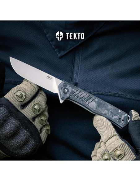Cuchillo de bolsillo TEKTO F1 Alpha - Acero D2 Titanio 19.7cm