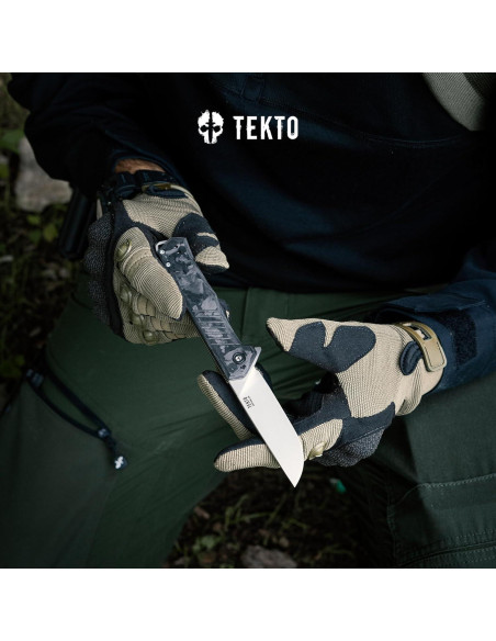 Cuchillo de bolsillo TEKTO F1 Alpha - Acero D2 Titanio 19.7cm