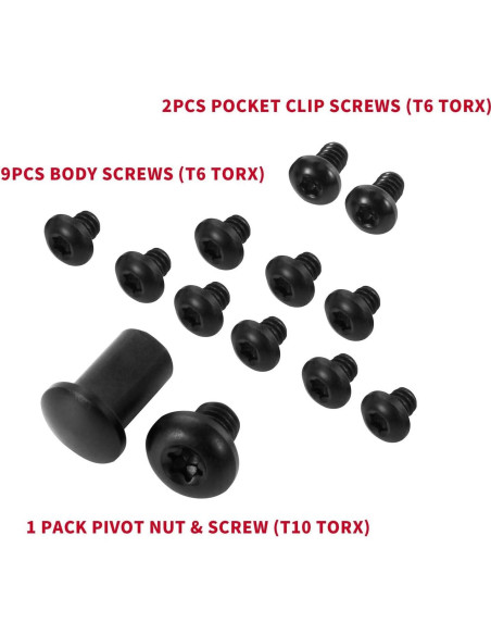 Kit de Hardware de Titanio 13 Piezas hiSpkNix para Benchmade Bugout