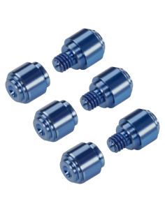 Paquete de 3 Studs de Pulgar Aluminio Qtcial Azul Oscuro
