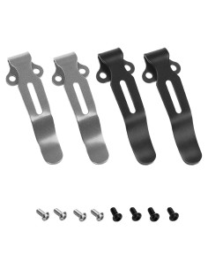 4 Clips de bolsillo de acero inoxidable hiSpkNix para Benchmade Bugout 535