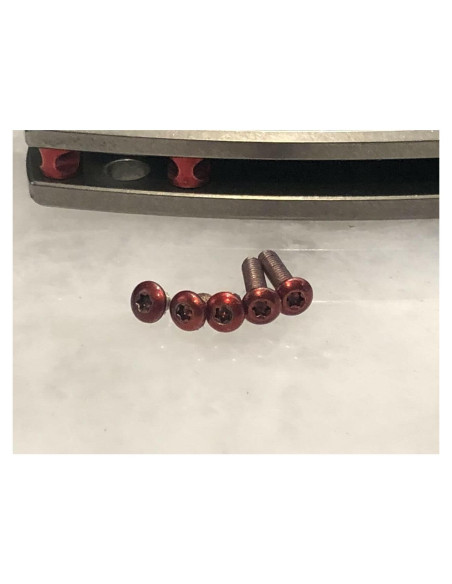 Tornillos Torx de Acero Inoxidable Rojo para Cuchillo ZT0450 - 5 Pcs