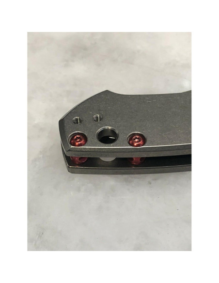 Tornillos Torx de Acero Inoxidable Rojo para Cuchillo ZT0450 - 5 Pcs