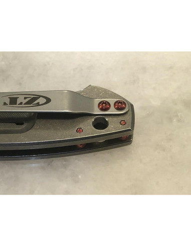 Tornillos Torx de Acero Inoxidable Rojo para Cuchillo ZT0450 - 5 Pcs