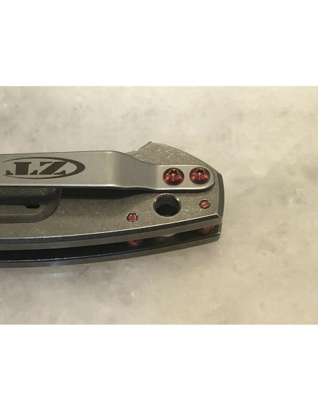 Tornillos Torx de Acero Inoxidable Rojo para Cuchillo ZT0450 - 5 Pcs