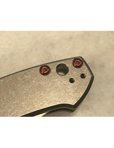 Tornillos Torx de Acero Inoxidable Rojo para Cuchillo ZT0450 - 5 Pcs