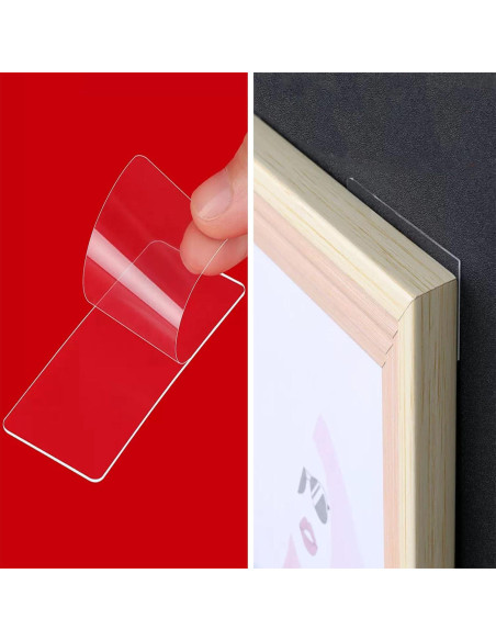 Cinta Adhesiva Doble Cara MILEQEE 10PCS 9.19x3.51cm Transparente