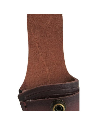 Funda de Cuero USonline911 para Cuchillo Plegable Marrón
