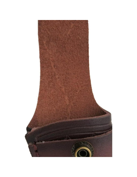 Funda de Cuero USonline911 para Cuchillo Plegable Marrón
