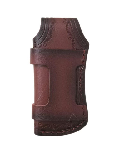 Funda de Cuero USonline911 para Cuchillo Plegable Marrón