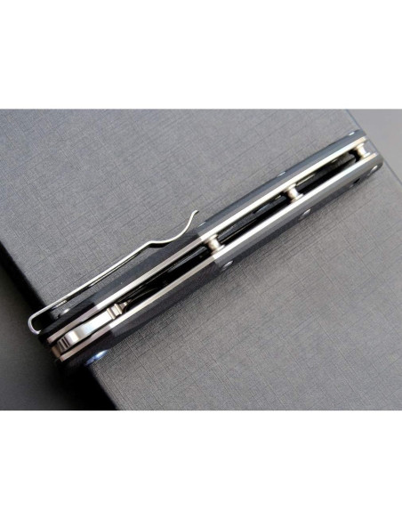 Cuchillo Plegable Eafengrow EF951, Hoja D2 10.4 cm, Mango G10