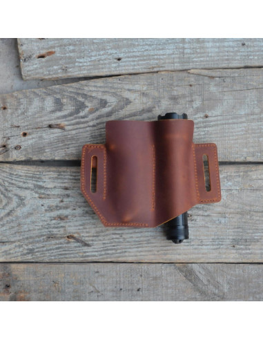 Organizador de Cinturón EDC de Cuero JJNUSA 4 Compartimentos