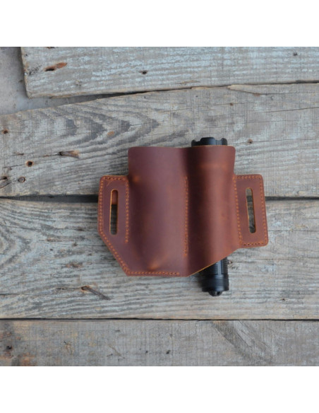 Organizador de Cinturón EDC de Cuero JJNUSA 4 Compartimentos